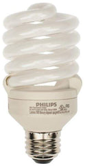 Philips - 23 Watt Fluorescent Residential/Office Medium Screw Lamp - 3,500°K Color Temp, 1,600 Lumens, 120 Volts, EL/mDT, 10,000 hr Avg Life - A1 Tooling