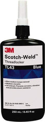 3M - 250 mL, Blue, Medium Strength Liquid Threadlocker - 24 hr Full Cure Time - A1 Tooling