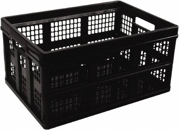 UNIVERSAL - 1 Compartment, 20-1/8" Wide x 10-3/4" High x 14-5/8" Deep, Portable Storage Box - Plastic, Black - A1 Tooling