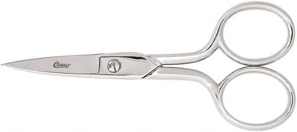 Clauss - 1" LOC, 6-5/8" OAL Carbon Steel Curved Scissors - Offset Handle, For Paper, Fabric - A1 Tooling