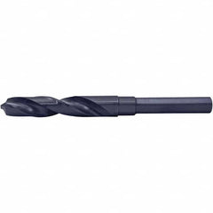 Cle-Force - 1-5/64" Drill, 118° Point, High Speed Steel Silver Deming & Reduced Shank Drill Bit - A1 Tooling