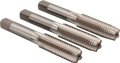 Cle-Line - M14x2.00 Metric, 4 Flute, Bottoming, Plug & Taper, Bright Finish, High Speed Steel Tap Set - Right Hand Cut, 3-37/64" OAL, 1-23/32" Thread Length, Series 0404 - A1 Tooling