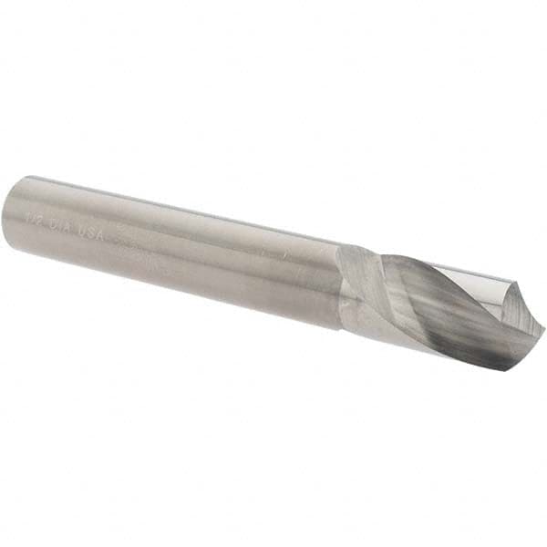 Chicago-Latrobe - 1/2" Body Diam, 120°, 3-3/4" OAL, Solid Carbide Spotting Drill - A1 Tooling