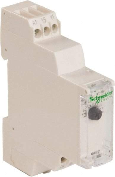 Schneider Electric - 100 hr Delay, Multiple Range SPDT Time Delay Relay - 8 Contact Amp, 24 to 240 VAC/VDC, Selector Switch - A1 Tooling