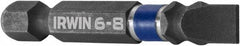 Irwin - 7/32" Slotted Screwdriver Bit - 1/4" Hex Drive, 2" OAL - A1 Tooling