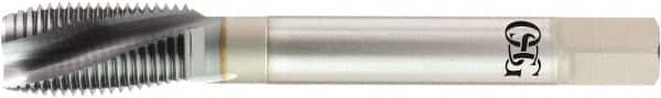 OSG - #2-56 UNC, 2 Flute, V Finish, Powdered Metal Spiral Point Tap - Plug Chamfer, Right Hand Thread, 0.141" Shank Diam, 2B Class of Fit, Series 13063 - Exact Industrial Supply