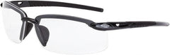 CrossFire - +2, Smoke Gray Lenses, Scratch Resistant, Frameless Magnifying Safety Glasses - UV Protection - A1 Tooling