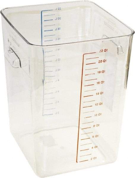 Rubbermaid - Rectangular, Clear Polycarbonate Food Storage Container - 14.4" High x 10-1/2" Wide x 11.3" Long - A1 Tooling