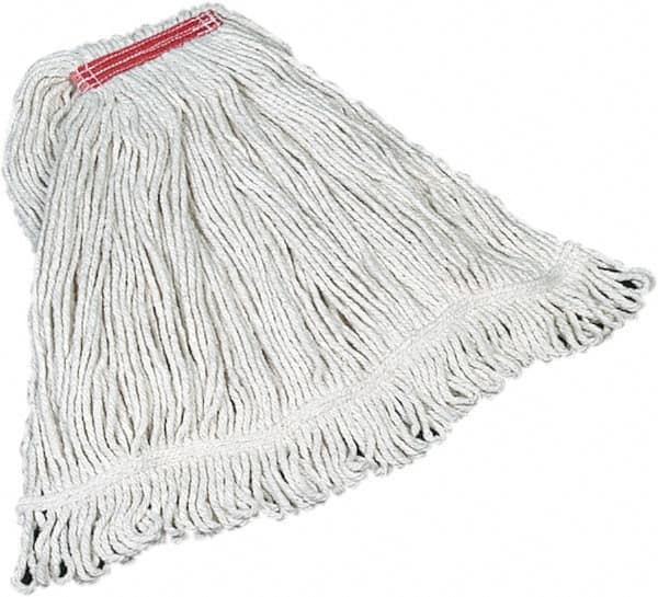 Rubbermaid - Red Head Band, Large Cotton Loop End Mop Head - 4 Ply, Screw On Connection - A1 Tooling