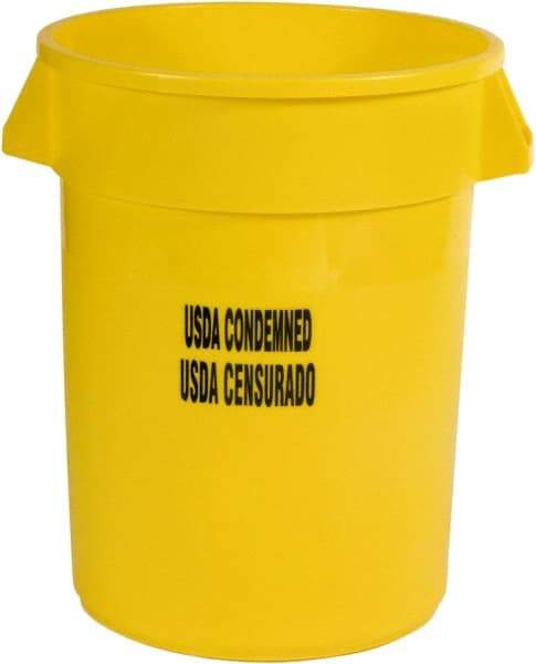 Rubbermaid - Round, Yellow Food Storage Container - 27.3" High x 22" Wide - A1 Tooling