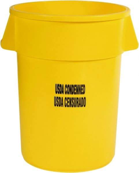 Rubbermaid - Round, Yellow Food Storage Container - 31-1/2" High x 24" Wide - A1 Tooling