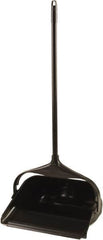 Rubbermaid - 11.3" Wide x 5" High Upright Dustpan - Plastic Body, 24-1/2" Handle, Black - A1 Tooling