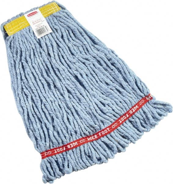 Rubbermaid - 1" Yellow Head Band, Small Blended Fiber Loop End Mop Head - 4 Ply, Side Loading Connection - A1 Tooling