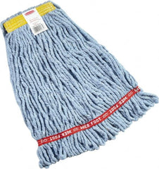 Rubbermaid - 1" Yellow Head Band, Small Blended Fiber Loop End Mop Head - 4 Ply, Side Loading Connection - A1 Tooling