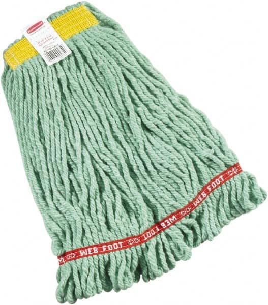 Rubbermaid - 1" Yellow Head Band, Small Blended Fiber Loop End Mop Head - 4 Ply, Side Loading Connection - A1 Tooling