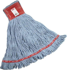 Rubbermaid - 5" Red Head Band, Large Blended Fiber Loop End Mop Head - 4 Ply, Clamp Jaw Connection - A1 Tooling