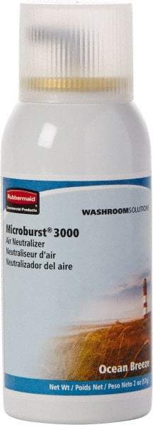 Rubbermaid - 2 oz Air Freshener Dispenser Aerosol Refill - Ocean Breeze, Compatible with Microburst 3000 Dispensers - A1 Tooling