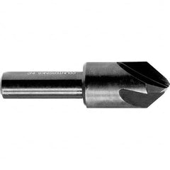 Melin Tool - 1/4" Head Diam, 1/4" Shank Diam, 4 Flute 90° High Speed Steel Countersink - A1 Tooling