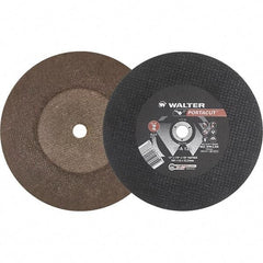 WALTER Surface Technologies - 12" 24 Grit Aluminum Oxide Cutoff Wheel - 1/8" Thick, 7/8" Arbor, 6,300 Max RPM, Use with Electric & Gas Powered Saws - A1 Tooling