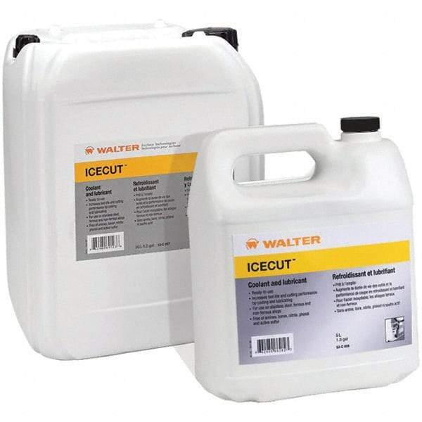 WALTER Surface Technologies - IceCut, 20 L Jug Cutting Fluid - Liquid, For Drilling - A1 Tooling