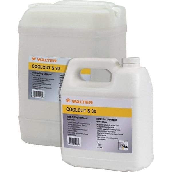 WALTER Surface Technologies - CoolCut S-30, 55 Gal Drum Cutting Fluid - Water Soluble, For Broaching, Drilling, Grinding, Milling, Reaming, Sawing, Shaping, Turning - A1 Tooling