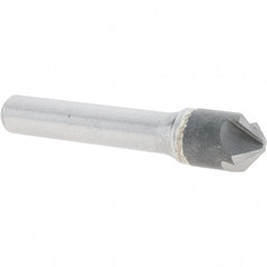 Melin Tool - 1/2" Head Diam, 3/8" Shank Diam, 4 Flute 100° Solid Carbide Countersink - A1 Tooling