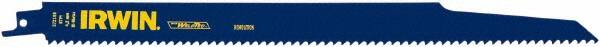 Irwin Blades - 12" Long, Bi-Metal Reciprocating Saw Blade - Tapered Profile, 6 TPI, Toothed Edge, Tang Shank - A1 Tooling