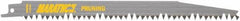 Irwin Blades - 9" Long, Bi-Metal Reciprocating Saw Blade - Straight Profile, 4 to 5 Fleam TPI, Toothed Edge, Tang Shank - A1 Tooling