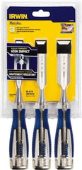 Irwin - 3 Piece Wood Chisel Set - Acetate, Sizes Included 1/2 to 1" - A1 Tooling