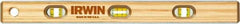 Irwin - 24" Long 6 Vial Box Beam Level - Hardwood, Brown, 2 Level & 4 Plumb Vials - A1 Tooling