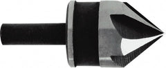 Irwin - 3/4" Head Diam, 1/4" Shank Diam, 5 Flute 82° High Speed Steel Countersink - A1 Tooling