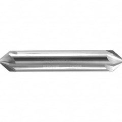 Melin Tool - 1/4" Head Diam, 1/4" Shank Diam, 6 Flute 60° Solid Carbide Countersink - A1 Tooling