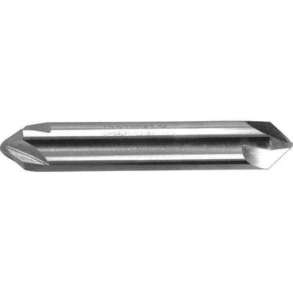 Melin Tool - 3/4" Head Diam, 3/4" Shank Diam, 4 Flute 60° High Speed Steel Countersink - A1 Tooling