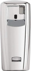 Rubbermaid - 0.019 Cu Ft Coverage, Chrome Metered Aerosol Dispenser - D Battery Required - A1 Tooling