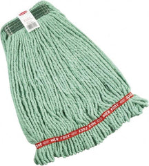 Rubbermaid - Green Head Band, Medium Blended Fiber Loop End Mop Head - Clamp Jaw & Side Loading Connection - A1 Tooling