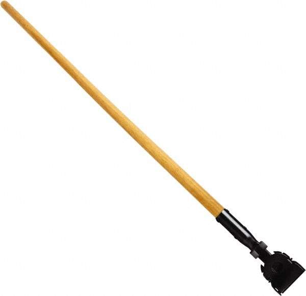 Rubbermaid - 60" Swivel Hardwood Snap-On Mop Handle - Plastic Connector, Use with Dust Mops - A1 Tooling