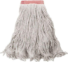 Rubbermaid - 1" Red Head Band, Large Blended Fiber Loop End Mop Head - Side Loading Connection - A1 Tooling