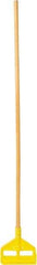 Rubbermaid - 54" Standard Hardwood Clamp Jaw Mop Handle - 1" Mop Head Band, Plastic Connector, Use with Wet Mops - A1 Tooling