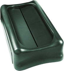 Rubbermaid - Rectangle Lid for Use with Rectangular Trash Cans - Green, For Slim Jim Trash Cans - A1 Tooling