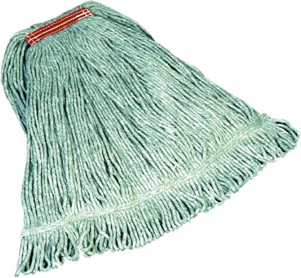 Rubbermaid - 5" Red Head Band, Large Blended Fiber Loop End Mop Head - 4 Ply, Side Loading Connection - A1 Tooling