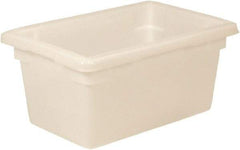 Rubbermaid - Rectangular, White Polyethylene Food Tote Box - 9" High x 12" Wide x 18" Long, with Snap-On Lid - A1 Tooling