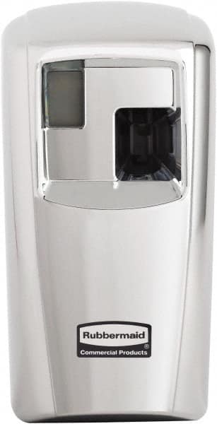 Rubbermaid - 0.012 Cu Ft Coverage, Chrome Metered Aerosol Dispenser - C Battery Required - A1 Tooling