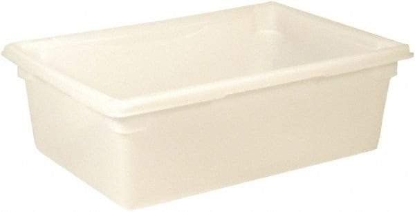 Rubbermaid - Rectangular, White Polyethylene Food Tote Box - 9" High x 18" Wide x 26" Long, with Snap-On Lid - A1 Tooling