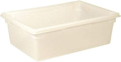 Rubbermaid - Rectangular, White Polyethylene Food Tote Box - 9" High x 18" Wide x 26" Long, with Snap-On Lid - A1 Tooling