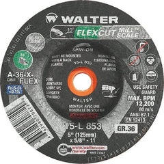 WALTER Surface Technologies - 5" Diam, 36 Grit Surface Grinding Wheel - A1 Tooling