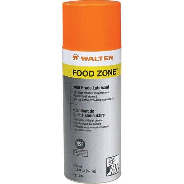 WALTER Surface Technologies - 400 mL Aerosol Penetrant/Lubricant - Light Yellow, 14°F to 356°F, Food Grade - A1 Tooling