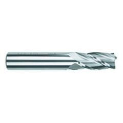 1 Dia. x 4 Overall Length 4-Flute .090 C/R Solid Carbide SE End Mill-Round Shank-Center Cut-TiAlN - A1 Tooling