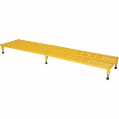 Vestil - 5" High x 24" Wide x 96" Deep, Yellow Step Stand - Steel, 500 Lb Capacity - A1 Tooling