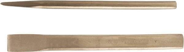 Ampco - 10" OAL x 1" Blade Width Nonsparking Oval Hand Chisel - 1" Tip - A1 Tooling