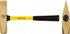 Ampco - 3 Lb Head Nonsparking Cutoff Hammer - 15" OAL, 15" Long Fiberglass Handle - A1 Tooling